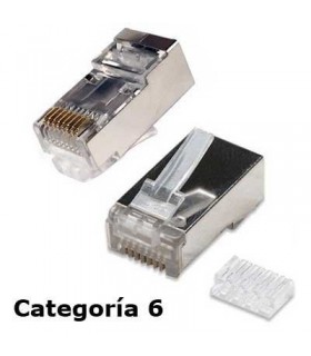 Conector Macho dos piezas RJ-45 FTP Cat.6 (50 u.)