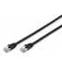 5 m Latiguillo RJ45 S-FTP Cat 6 Negro PE Cu Exrterior