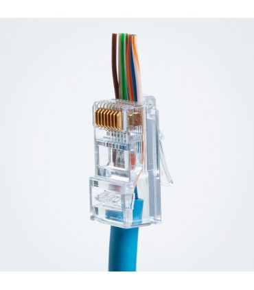 Conector macho UTP Cat.6 Easy Crimp 10 uni
