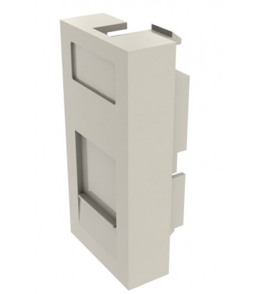 Placa 45 X 22,5 1 RJ45 C/vent. Basic