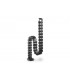 Columna pasacables, color negro Length: 1.3 m