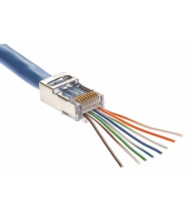Conector STP RJ-45 Cat.6A Easy Crimp 10 uni.
