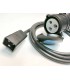 Cable CTAC Hembra 32A 2P+T a C-20 de 2m