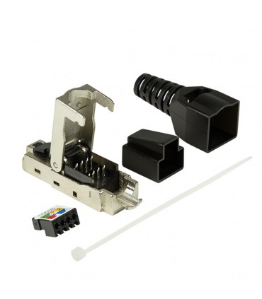 Kit conector macho RJ-45 STP Cat.6A sin herramientas