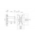Soporte TV pared TV/LCD telescopico  42" 30Kg