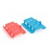 Placa 45º 45X45 2RJ-45 Keystone C/vent. Blanca