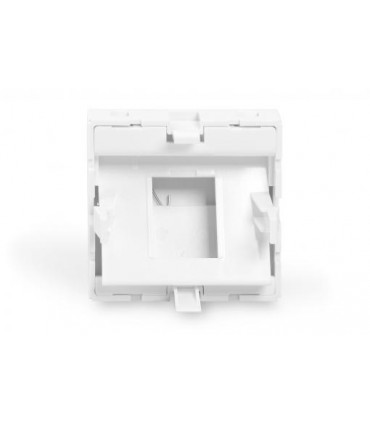 Placa 45º 45X45 1RJ-45 Keystone C/vent. Blanca