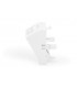 Placa 45º 45X45 1RJ-45 Keystone C/vent. Blanca