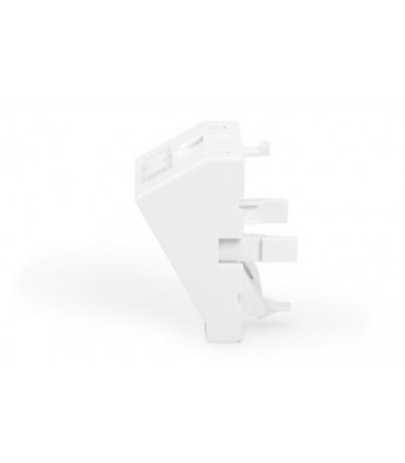 Placa 45º 45X45 1RJ-45 Keystone C/vent. Blanca