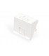 Placa 45º 45X45 1RJ-45 Keystone C/vent. Blanca