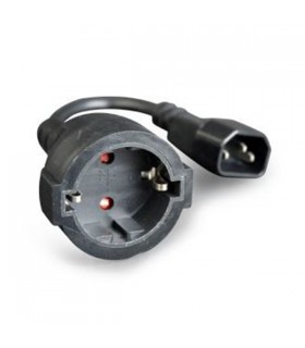 Cable adaptador IEC C-14 a Schucko Hembra 15 cm