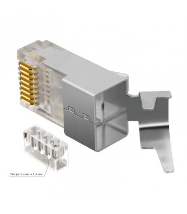 Conector Macho RJ-45 STP Cat.8 AWG 21-23