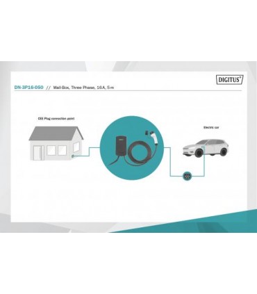 Wallbox para vehículos eléctricos y PHEV - 5 m - tipo 2 - 16 A - 11 kW