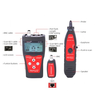 Tester Redes Telecomunicaciones con pantalla LCD
