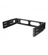 Soporte pared 19" 2 U. fijación frontal Ajustable
