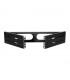 Soporte pared 19" 2 U. fijación frontal Ajustable