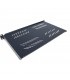 Bandeja Fija 1U 19" sop. frontal  F-280 negra
