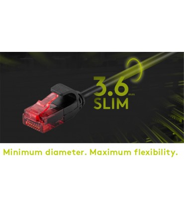 3 m Latiguillo Slim C6 UTP  Gris
